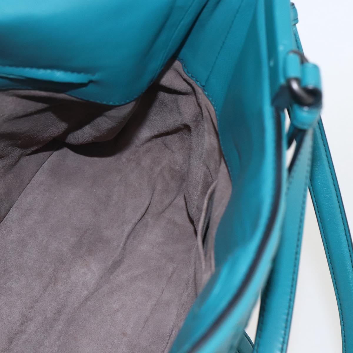 Bottega Veneta Monaco Convertible Satchel Leather with Intrecciato Detail, TURQUOISE, LEATHER, Handbag