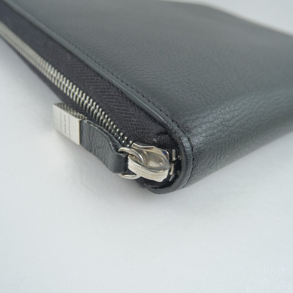 Christian Dior Homme Document Clutch Printed Leather, BLACK, LEATHER, Clutche & pouche