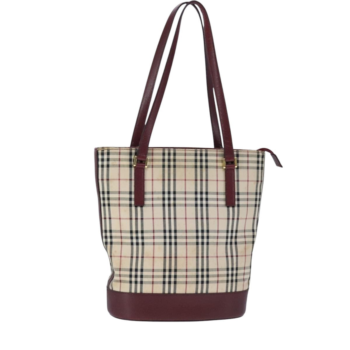 Burberry Nova Check Tote canvas check pattern, BEIGE, CANVAS, Tote bag