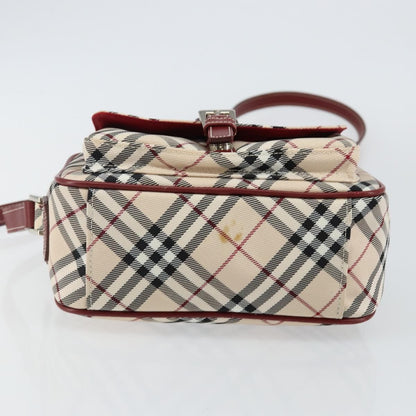 Burberry Nova Check Blue Label Canvas, BEIGE, CANVAS, Shoulder bag