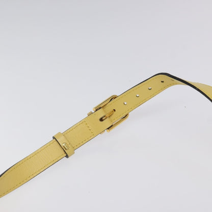 Celine Circle logo Leather, GOLD, LEATHER, Shoulder bag