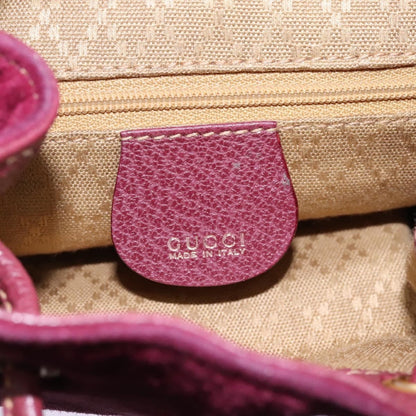 Gucci Vintage Bamboo Backpack Suede, PURPLE, SUEDE, Backpack