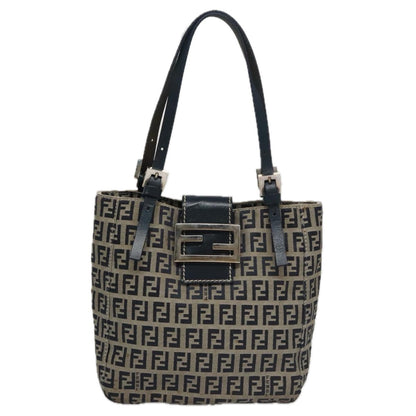 Fendi Vintage Shoulder Bag Zucca Canvas, NAVY, CANVAS, Handbag