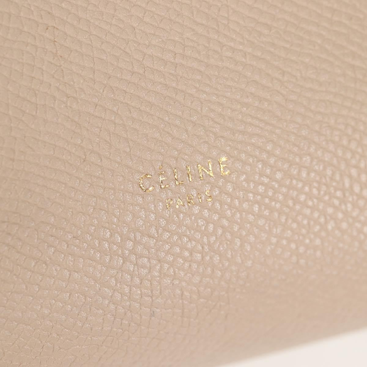 Celine Belt Bag Textured Leather, BEIGE, LEATHER, Handbag