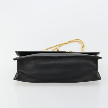 Versace Medusa Flap Chain Bag Leather, Black, Leather, Shoulder Bag