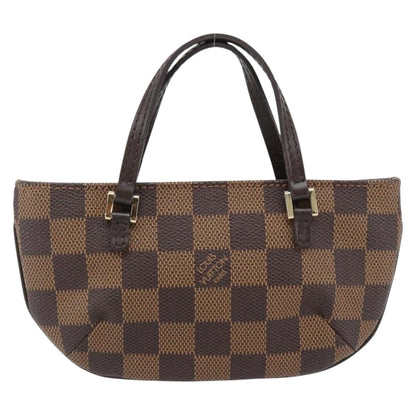 Louis Vuitton Manosque Pochette Damier, Brown, Canvas, Clutch