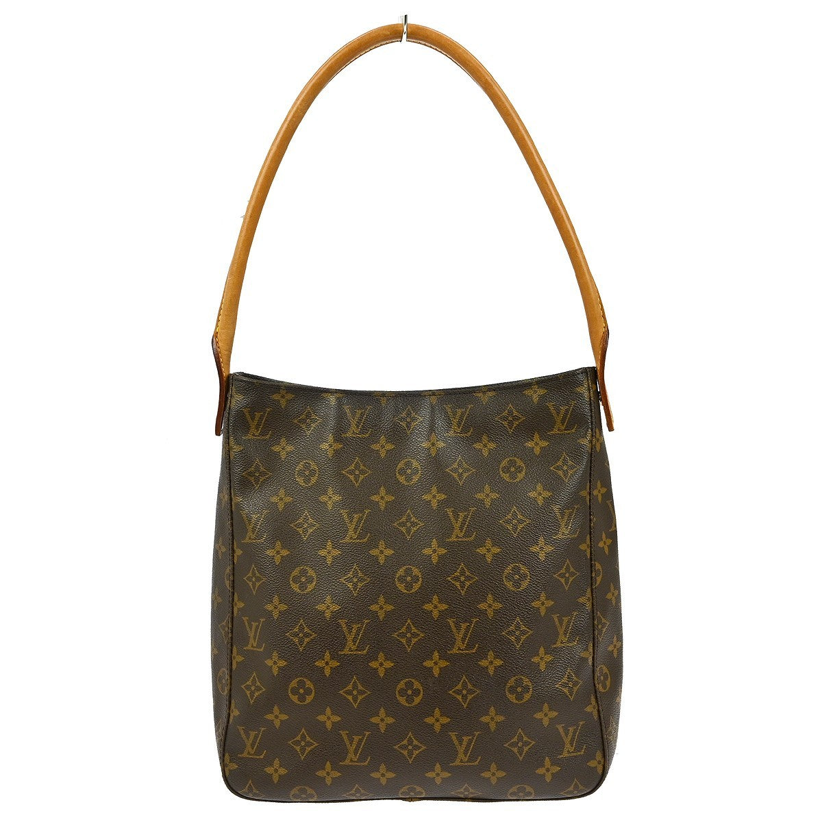 Louis Vuitton Looping Handbag Monogram Canvas, BROWN, CANVAS, Handbag
