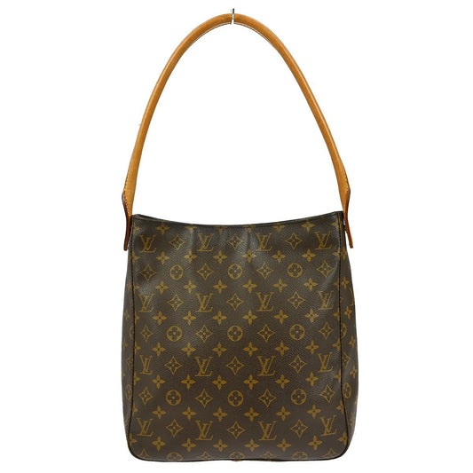 Louis Vuitton Looping Handbag Monogram Canvas, BROWN, CANVAS, Handbag