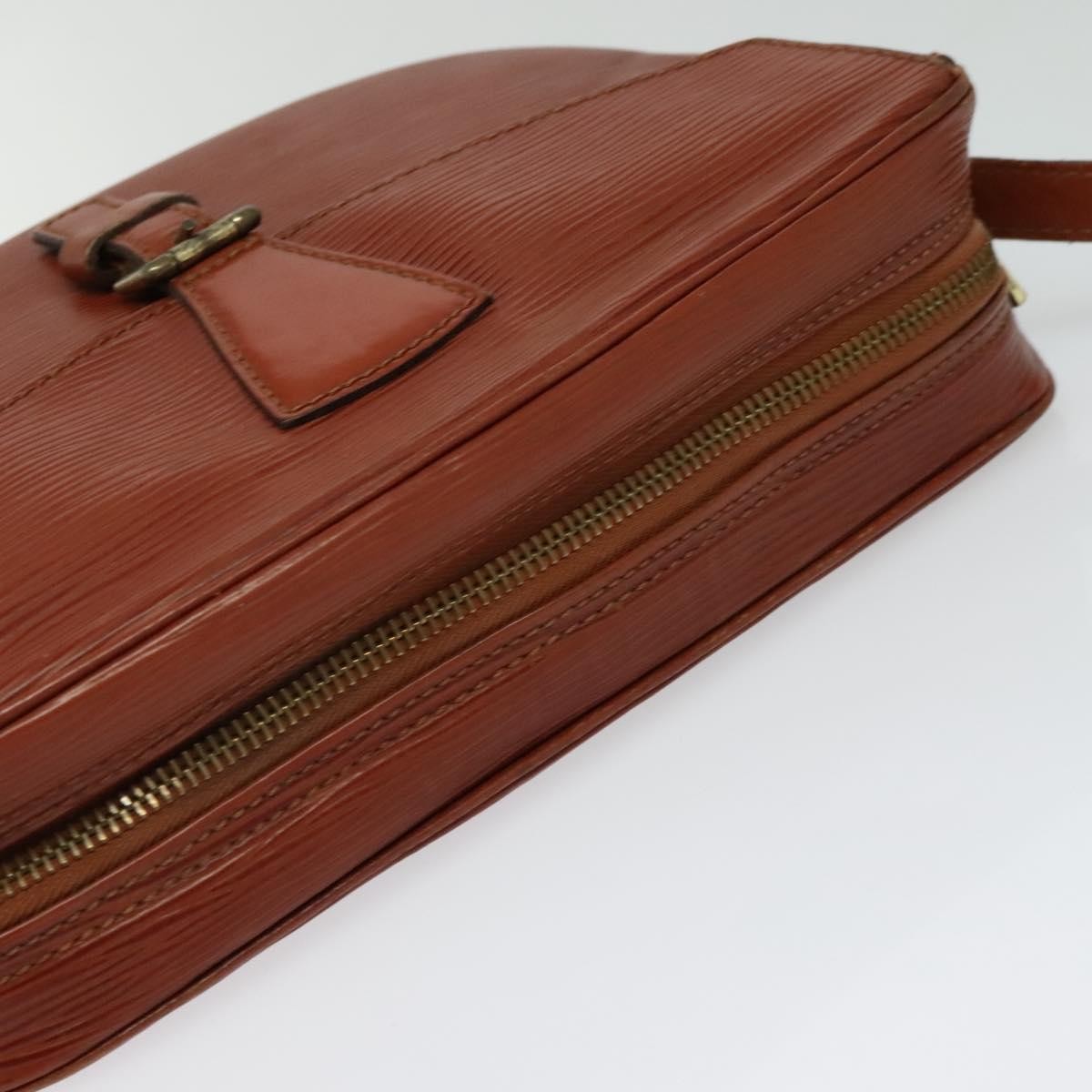 Louis Vuitton Jeune Fille Handbag Epi Leather, BROWN, LEATHER, Shoulder bag