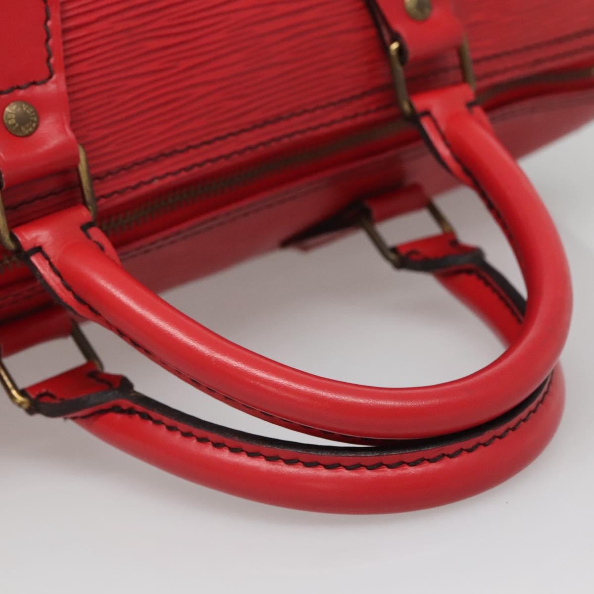 Louis Vuitton Speedy Handbag Epi Leather, RED, LEATHER, Handbag
