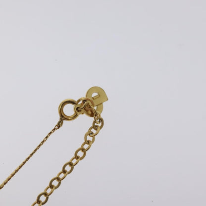 Christian Dior CD Pendant Necklace Metal, GOLD, METAL, Necklace