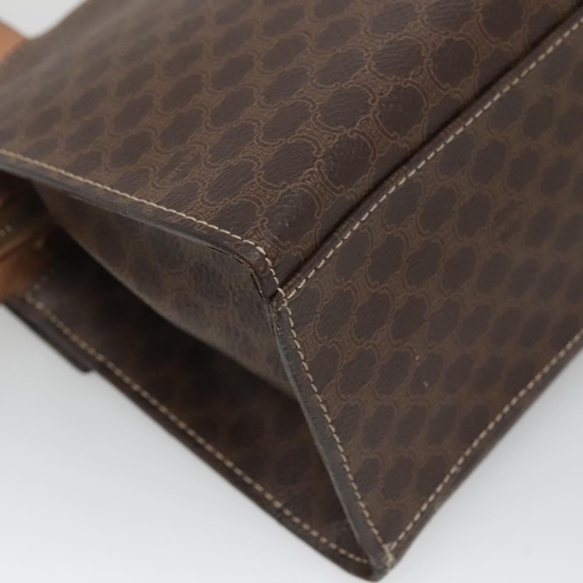 Celine Vintage Macadam Handbag Macadam, BROWN, CANVAS, Handbag