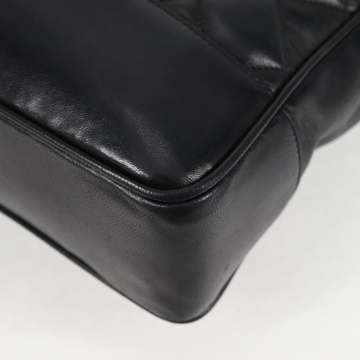 Chanel Vintage Shopping Tote Quilted Lambskin, BLACK, LEATHER, Tote bag