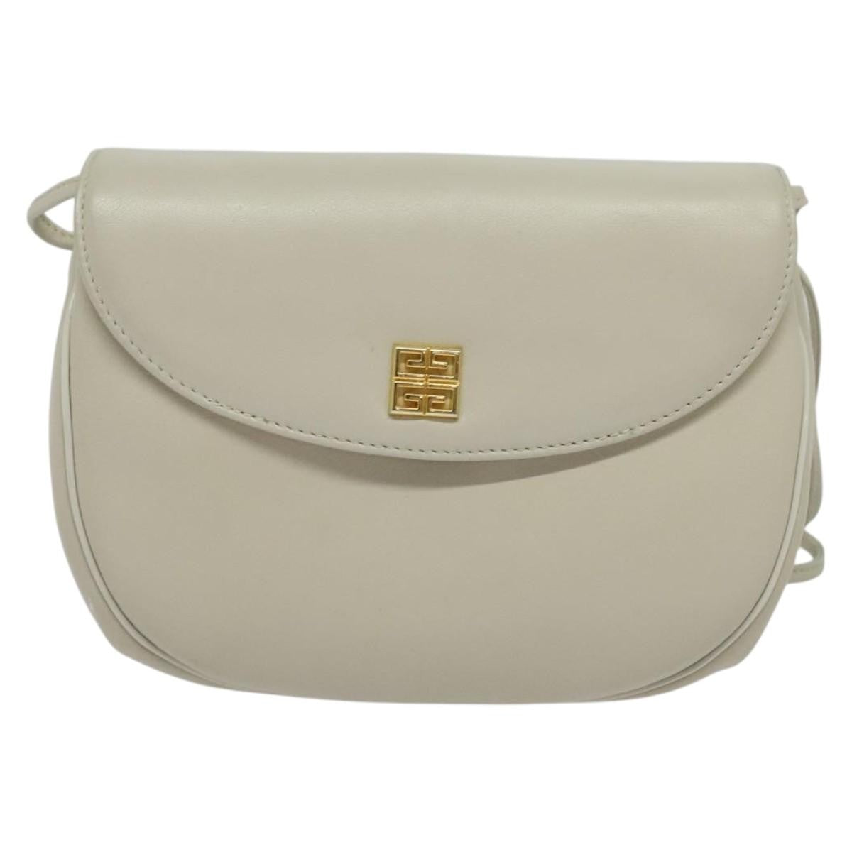 Givenchy 4G shoulder Bag Leather, WHITE, LEATHER, Shoulder bag