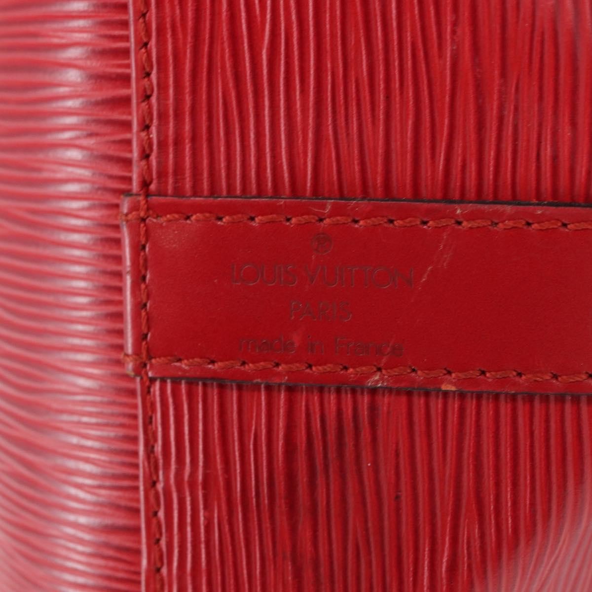 Louis Vuitton Petit Noe Handbag Epi Leather, RED, LEATHER, Shoulder bag