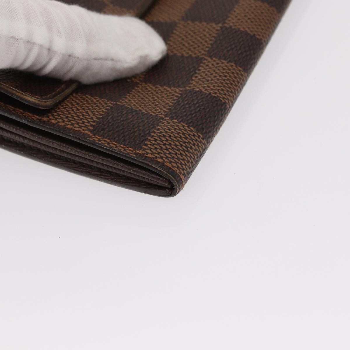 Louis Vuitton Sarah Wallet NM Damier, BROWN, CANVAS, Wallets