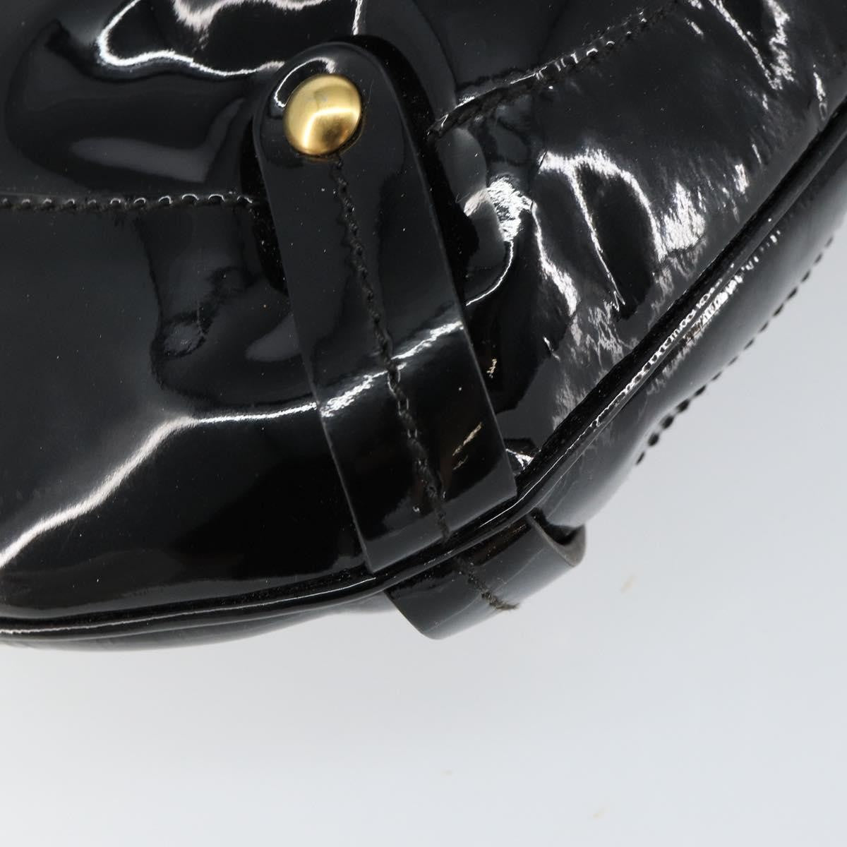 Salvatore Ferragamo Gancini Tote Patent leather, BLACK, PATENT_LEATHER, Tote bag