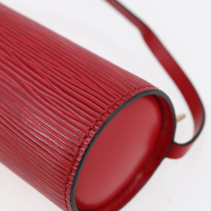 Louis Vuitton Soufflot Pochette Epi Leather, RED, LEATHER, Clutche & pouche