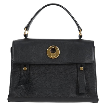 Saint Laurent Muse Two Bag Leather, BLACK, LEATHER, Handbag