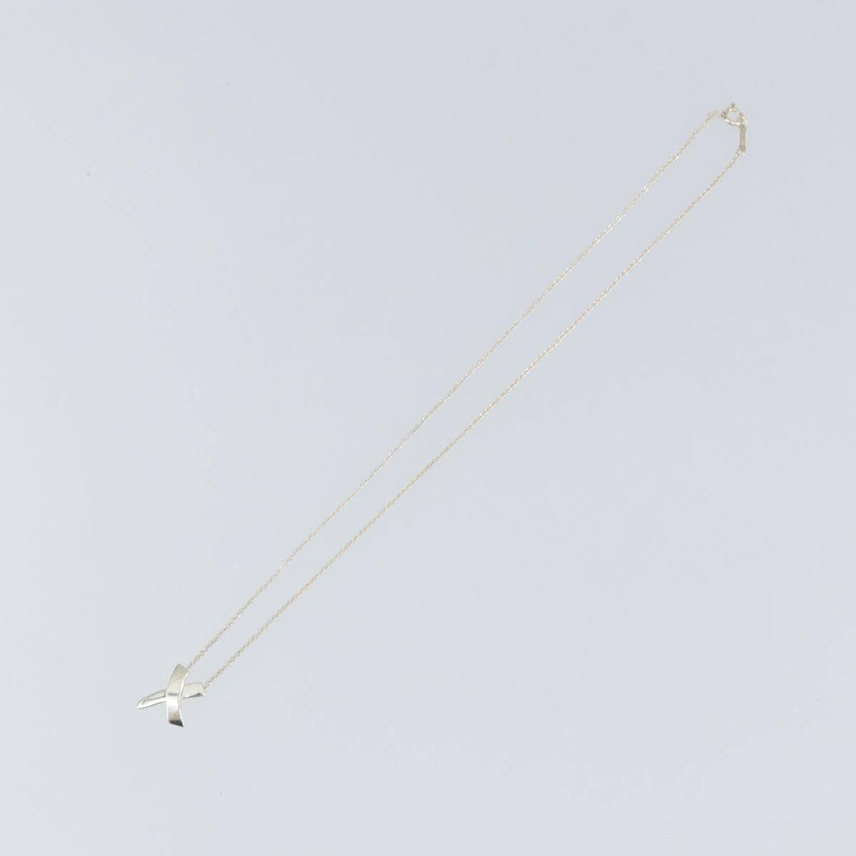 Tiffany & Co. Paloma Picasso Graffiti X Pendant Necklace Silver, SILVER, SILVER, Necklace