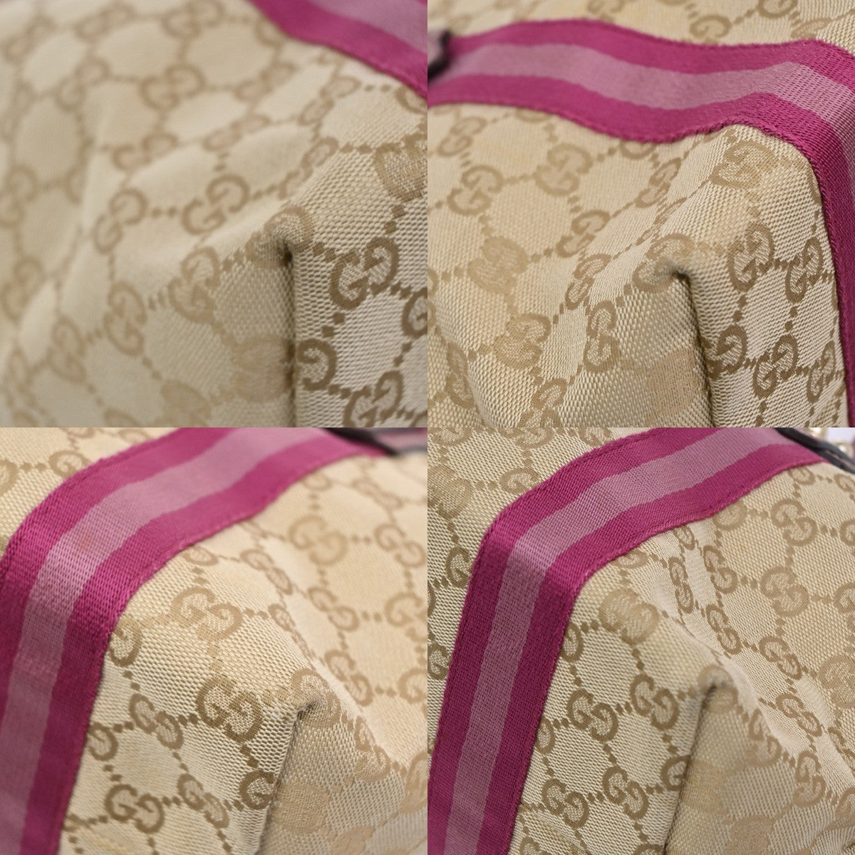 Gucci Jolicoeur Tote GG Canvas, BEIGE, CANVAS, Tote bag