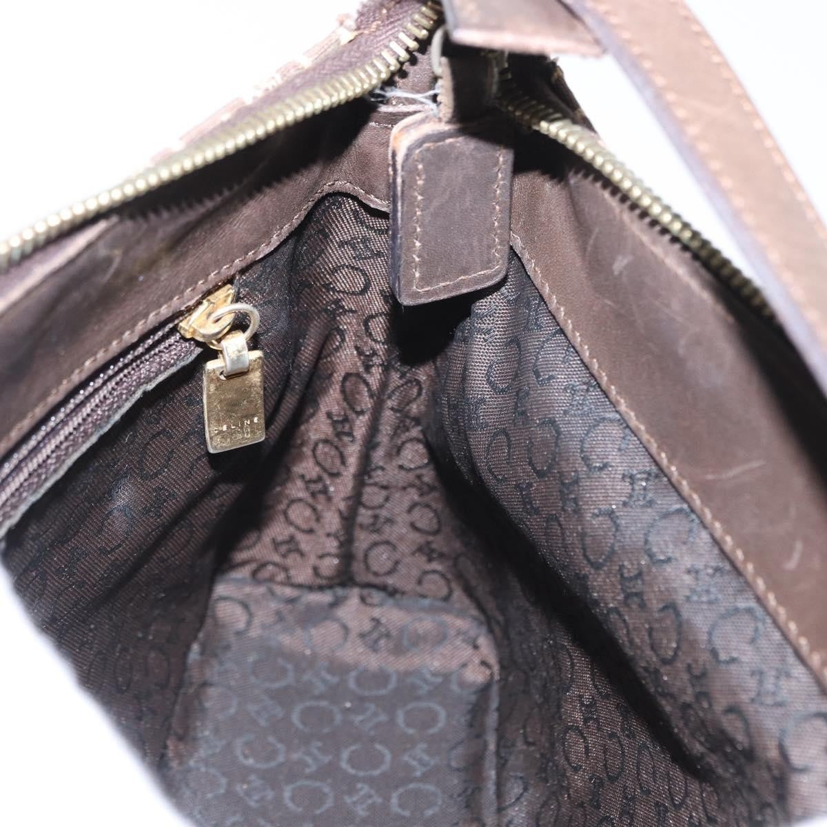 Celine C Macadam Shoulder bag Canvas, BROWN, CANVAS, Shoulder bag