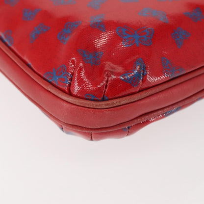 Bottega Veneta Butterfly shoulder bag PVC with Leather, RED, PVC, Shoulder bag
