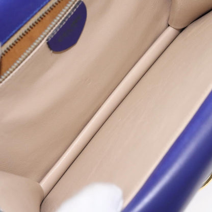 Celine Gancini Handbag Leather, PURPLE, LEATHER, Handbag