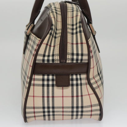 Burberry Nova Check Bowling Bag Canvas, BEIGE, CANVAS, Travel bag
