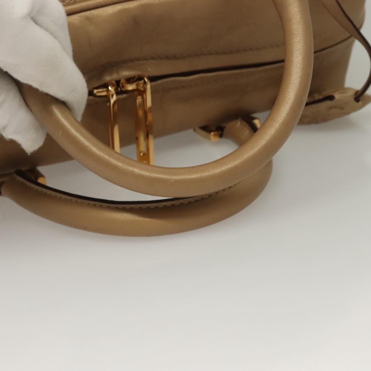 Loewe Amazona Bag Leather, GOLD, LEATHER, Handbag