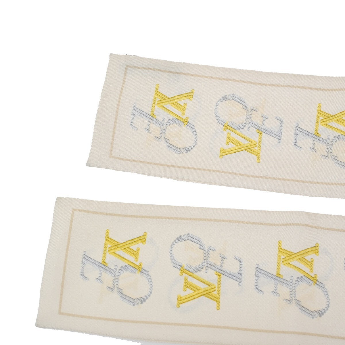 Louis Vuitton Bandeau Headband Monogram Denim, BEIGE, SILK, Scarve & shawl