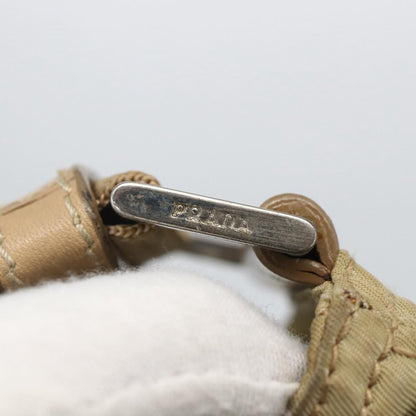 Prada Front Pocket Messenger Bag Tessuto, BEIGE, NYLON, Shoulder bag