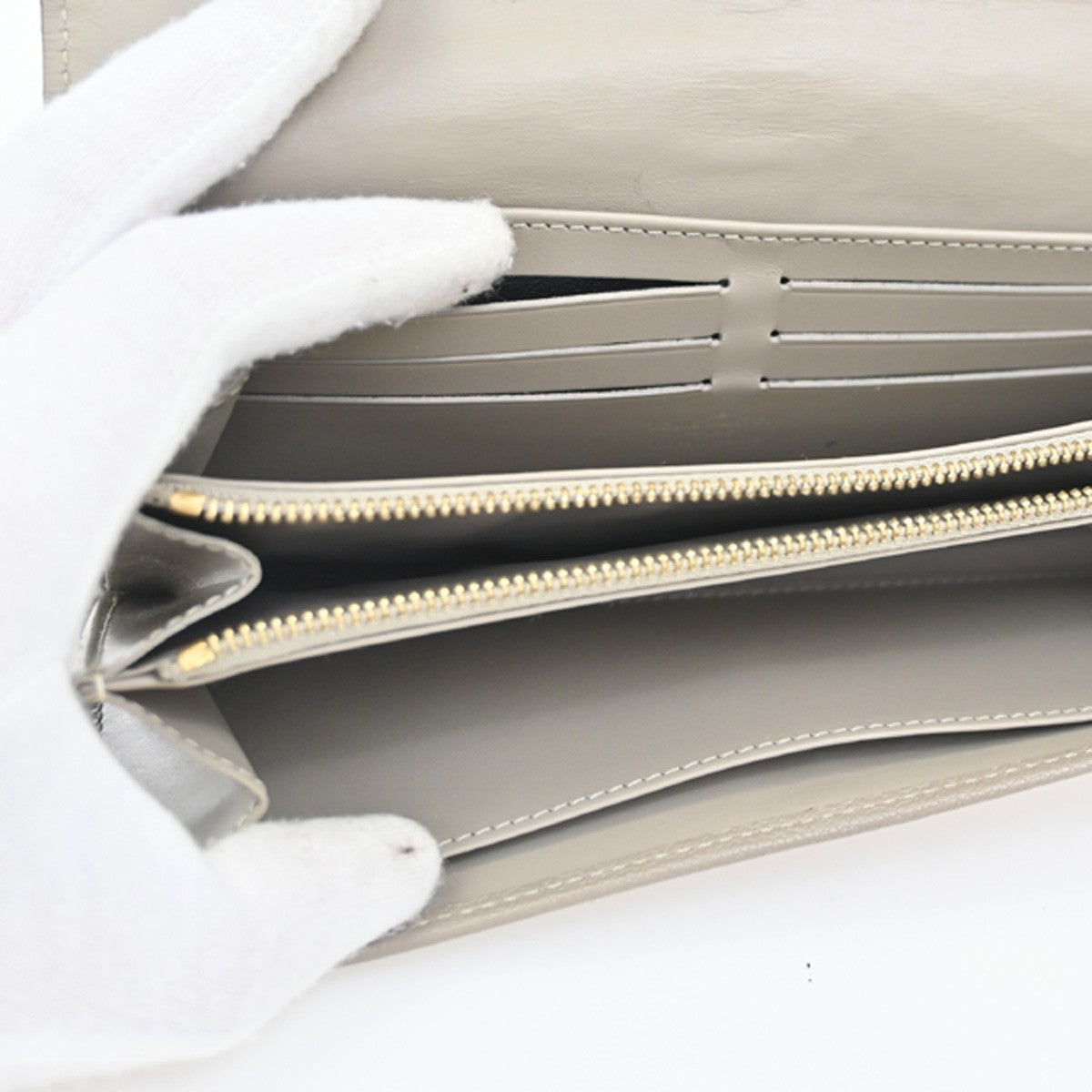 Louis Vuitton Suhali Le Favori Wallet Leather, GRAY, LEATHER, Wallets