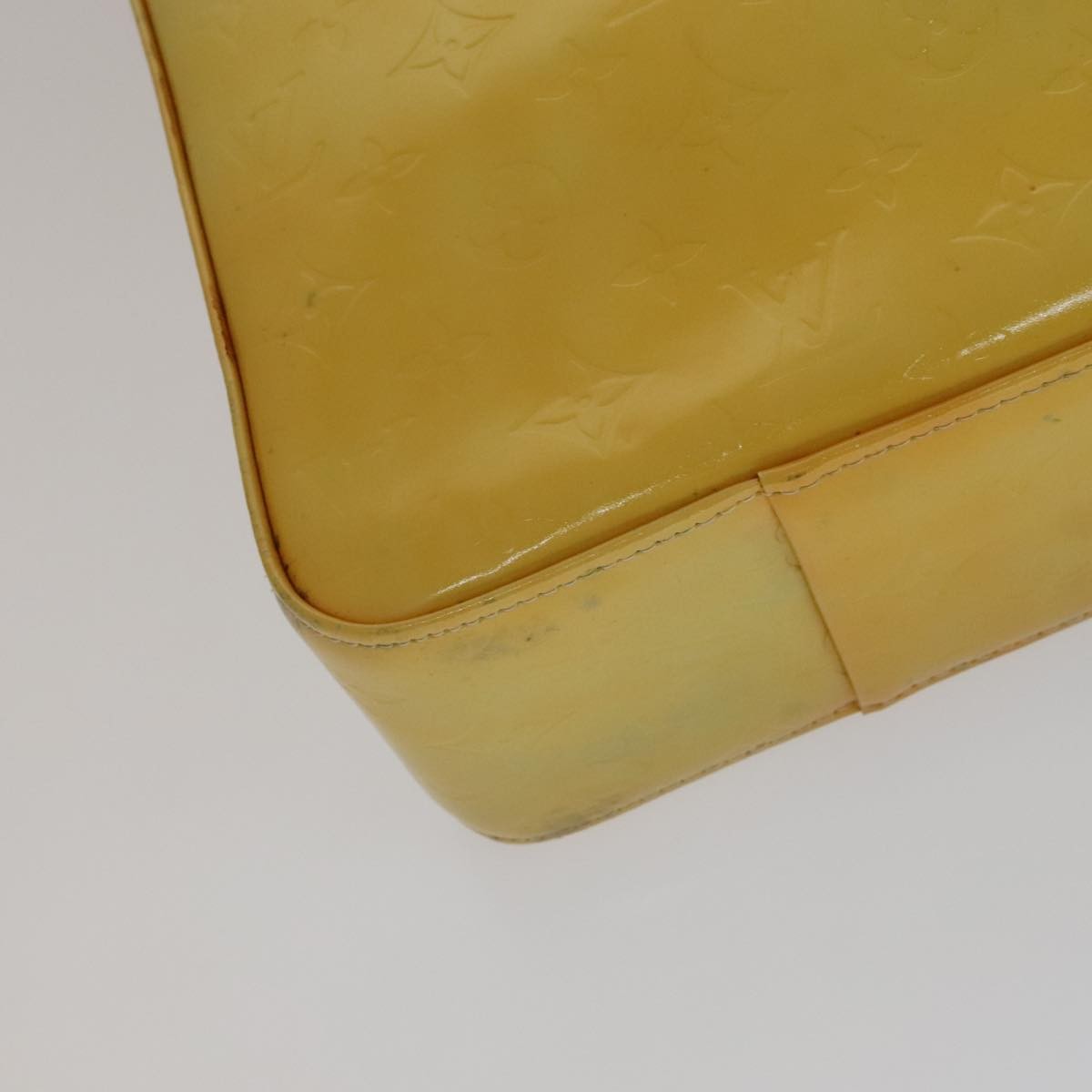 Louis Vuitton Columbus Handbag Monogram Vernis, YELLOW, PATENT_LEATHER, Handbag