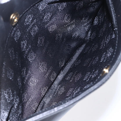 Loewe Anagram Shoulder Bag Leather, BLACK, LEATHER, Shoulder bag