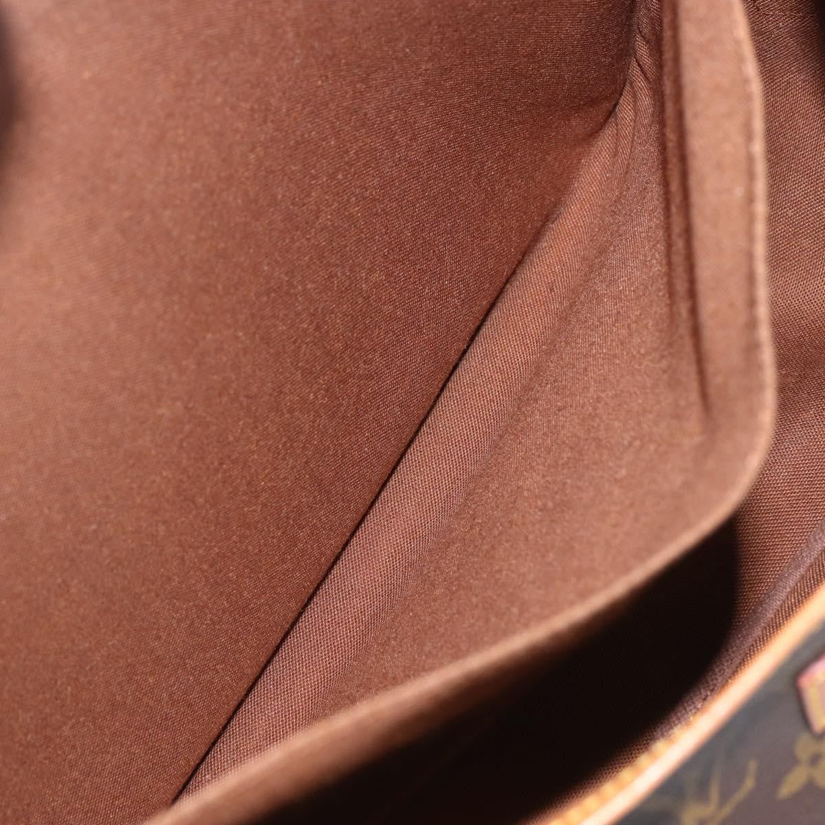 Louis Vuitton Saumur Handbag Monogram Canvas, BROWN, CANVAS, Shoulder bag