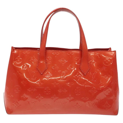 Louis Vuitton Wilshire Handbag Monogram Vernis, ORANGE, PATENT_LEATHER, Handbag