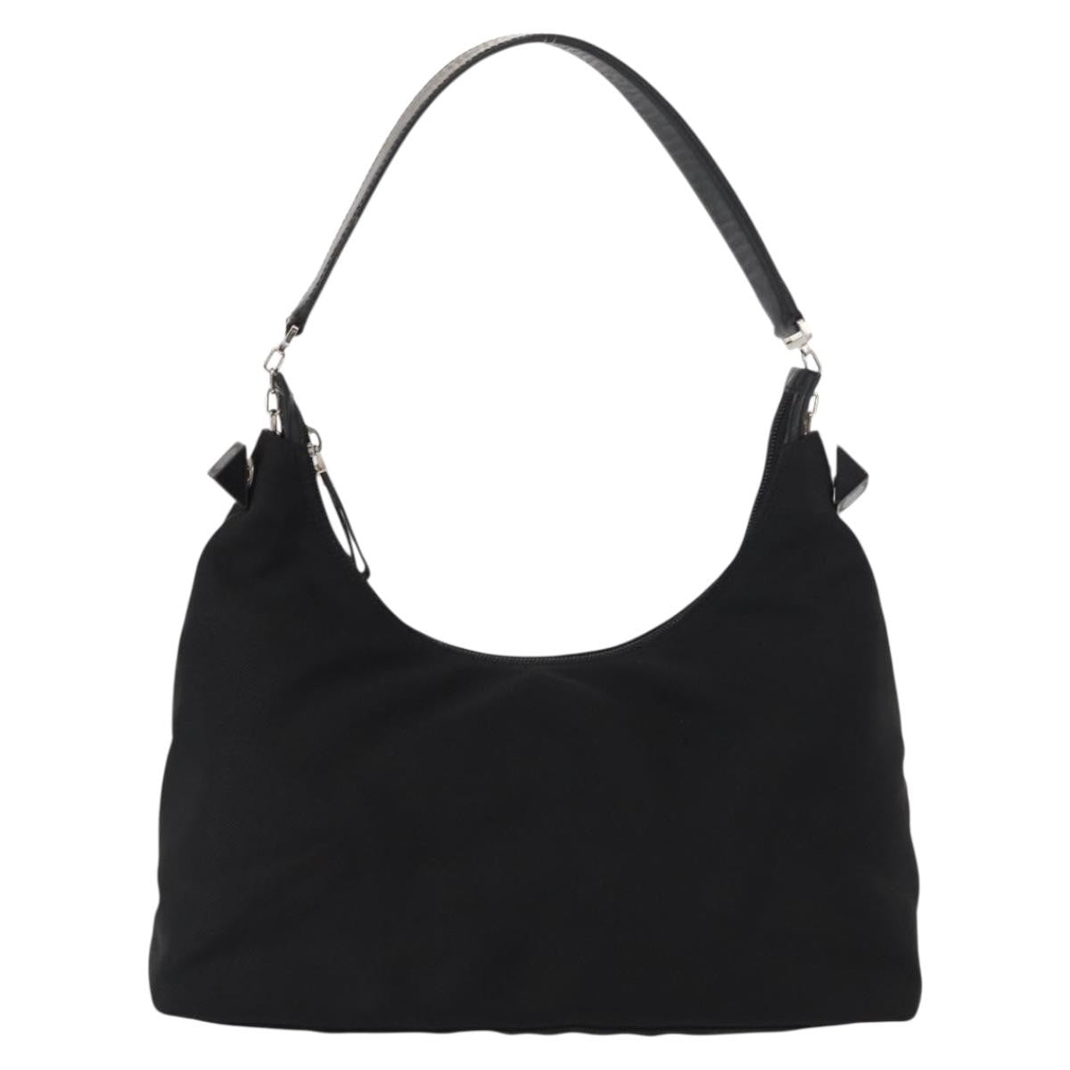 Salvatore Ferragamo Vala Shoulder Bag Nylon, Black, Nylon, Shoulder Bag