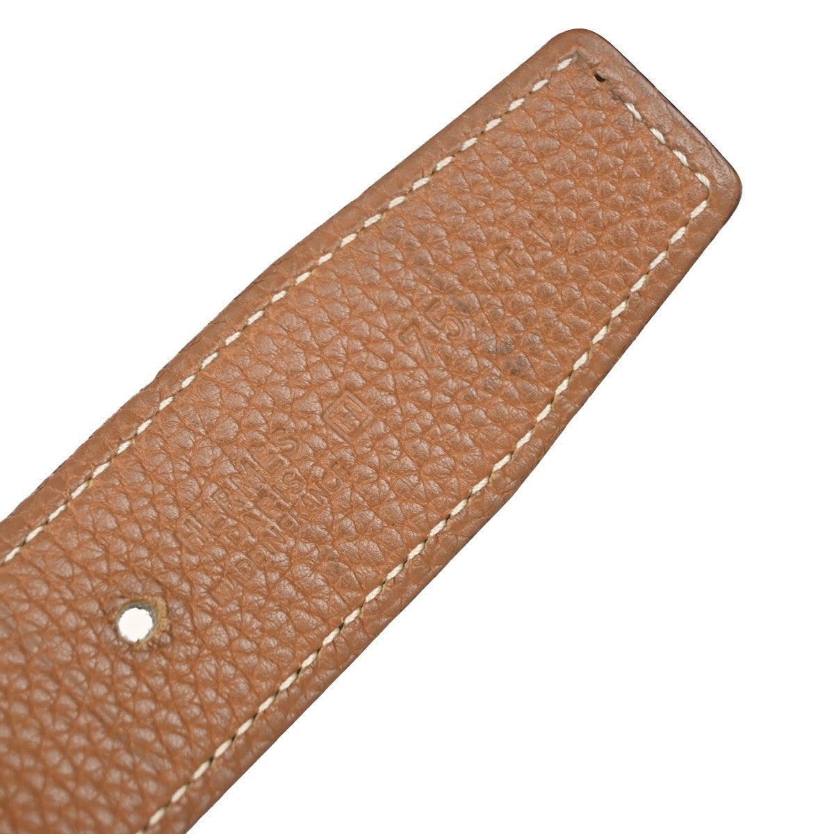 Hermes Constance Reversible Belt Leather, BLACK, LEATHER, Belts