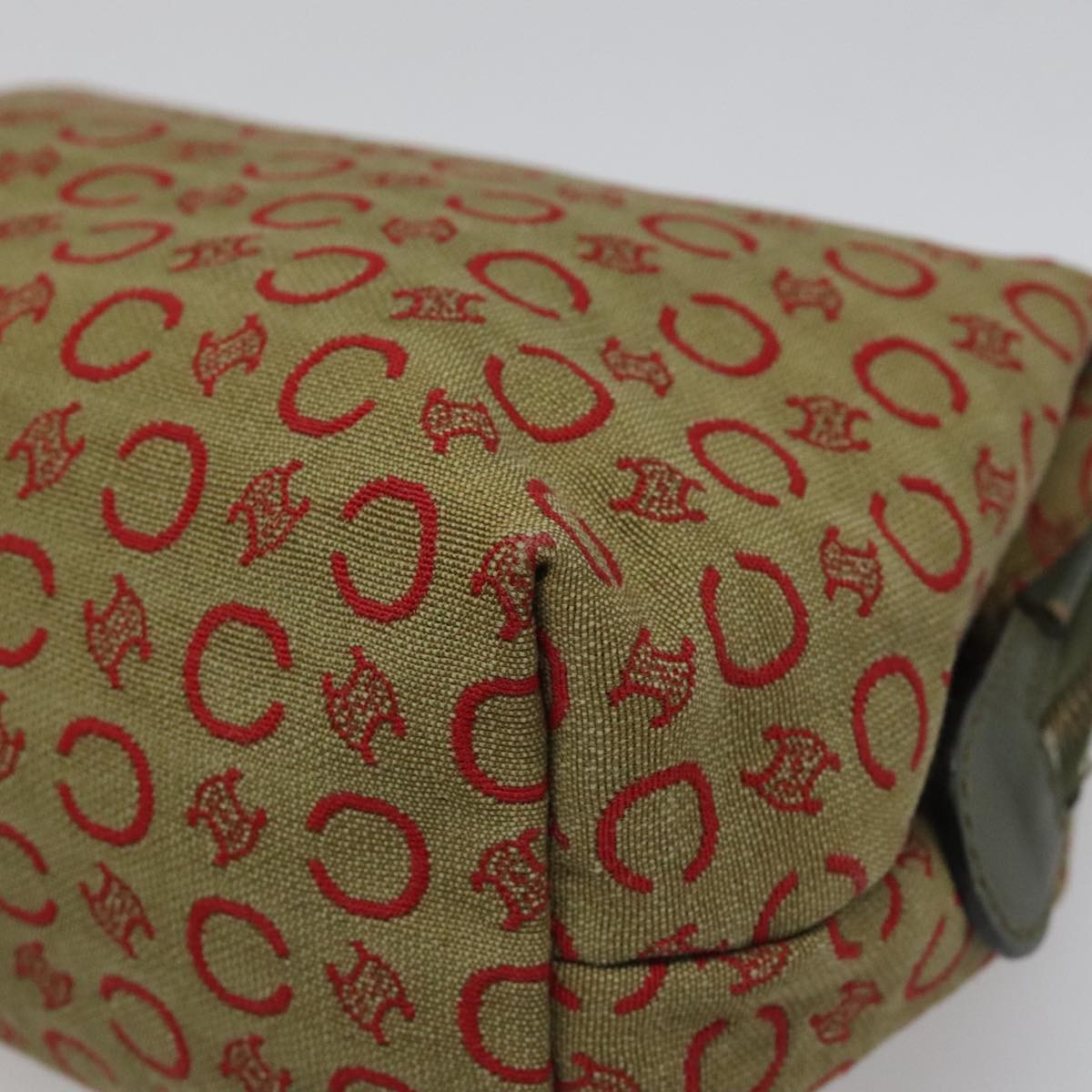 Celine C Macadam Pouch Canvas, BEIGE, CANVAS, Clutche & pouche