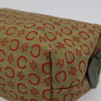 Celine C Macadam Pouch Canvas, BEIGE, CANVAS, Clutche & pouche