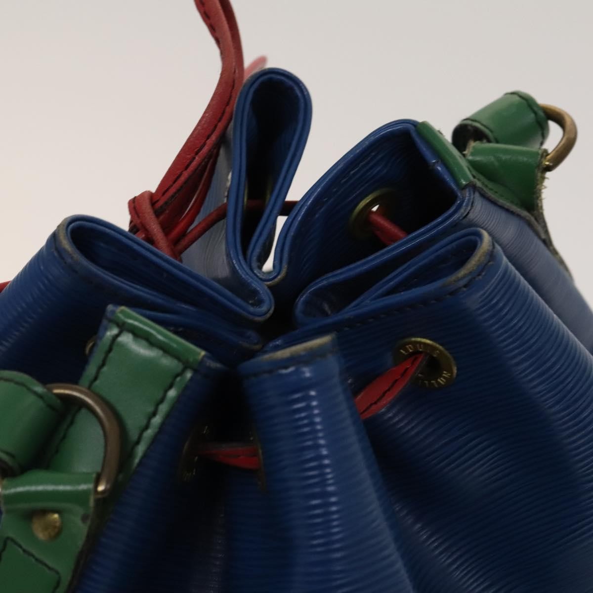 Louis Vuitton Tricolor Noe Handbag Epi Leather, BLUE, LEATHER, Handbag