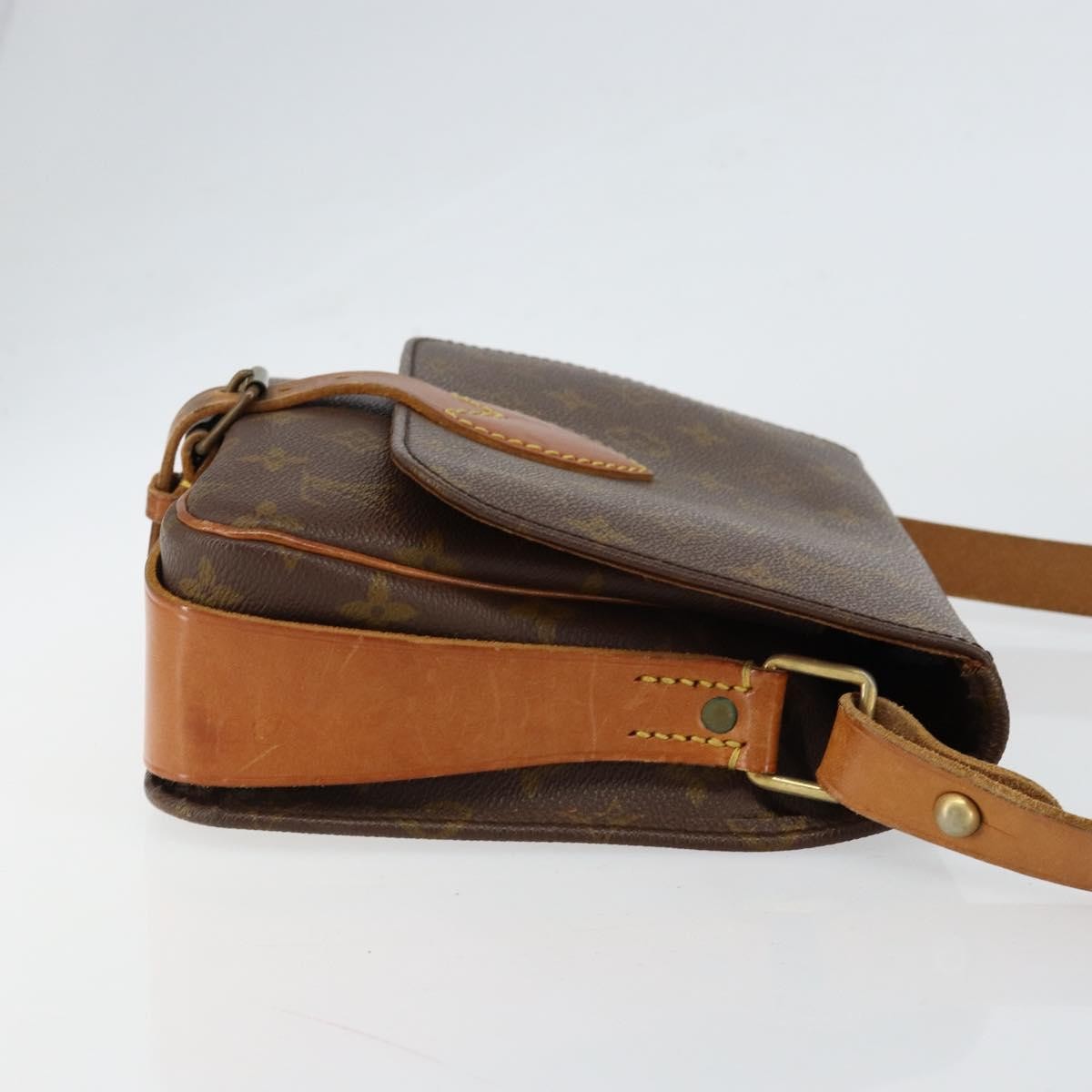 Louis Vuitton Cartouchiere Handbag Monogram Canvas, BROWN, CANVAS, Shoulder bag