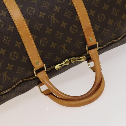 Louis Vuitton Keepall Bag Monogram Canvas, BROWN, CANVAS, Travel bag