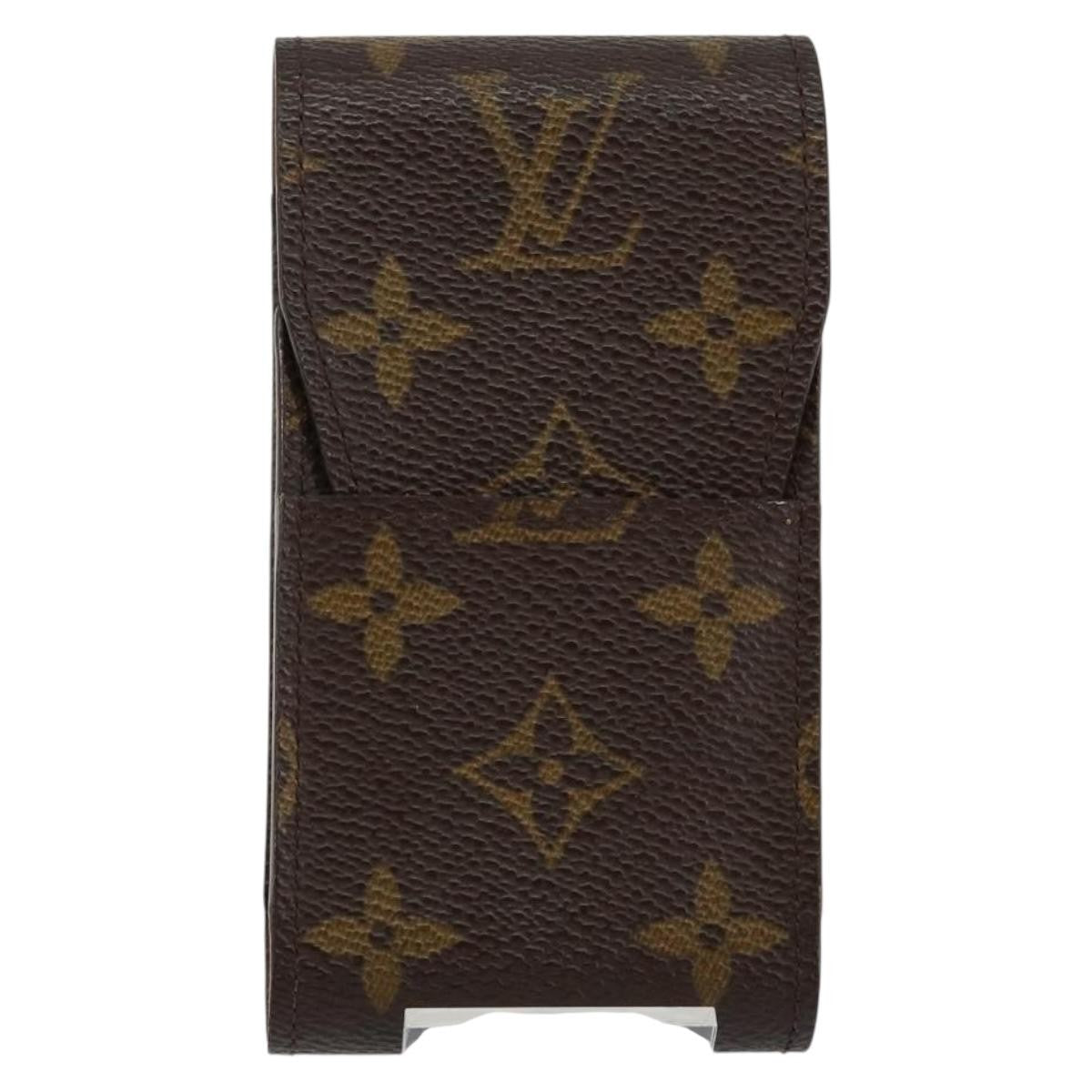 Louis Vuitton Etui Cigarette Case Monogram canvas, BROWN, CANVAS, Toiletry Case