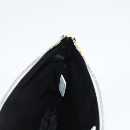Christian Dior Pouch Stussy Nylon, YELLOW, NYLON, Clutche & pouche