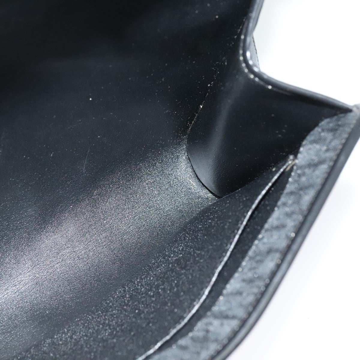 Christian Dior Vintage Trotter Flap Shoulder Bag Canvas, BLACK, CANVAS, Shoulder bag