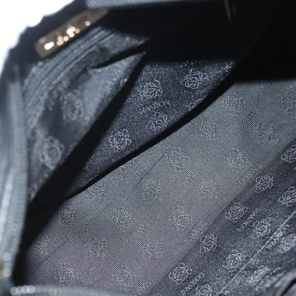 Loewe Anagram handbag Leather, BLACK, LEATHER, Handbag