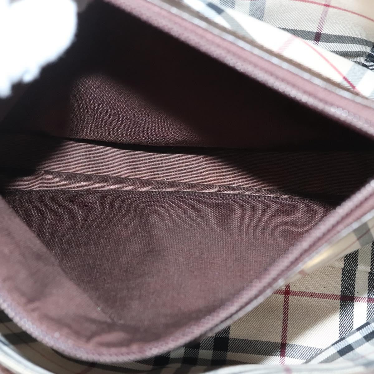 Burberry Vintage Handbag Leather, BROWN, LEATHER, Handbag