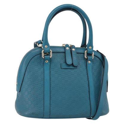 Gucci Convertible Dome Satchel Guccissima Leather, TURQUOISE, LEATHER, Handbag